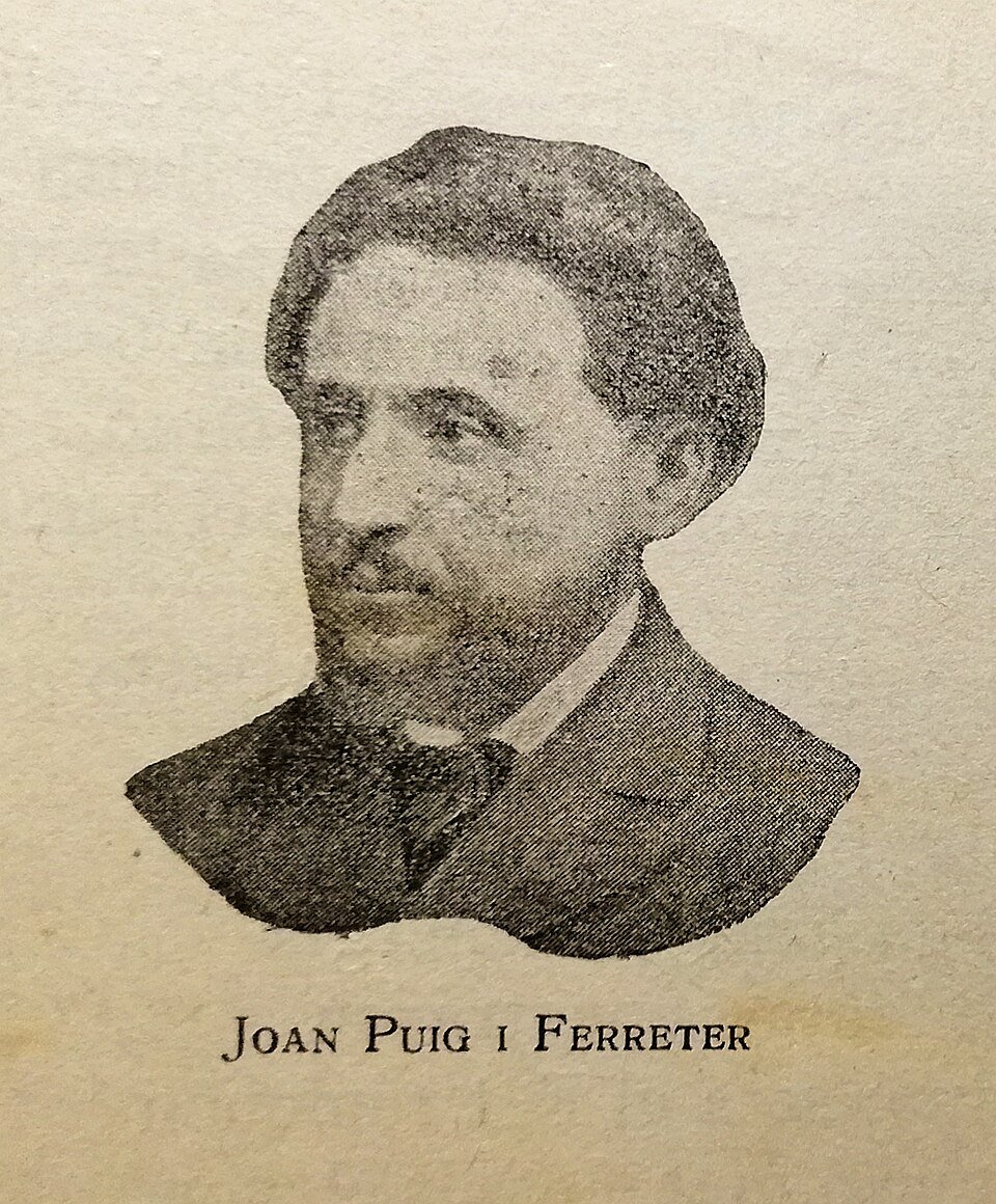 Retrat de Puig i Ferreter a l'antologia Garba (1923)